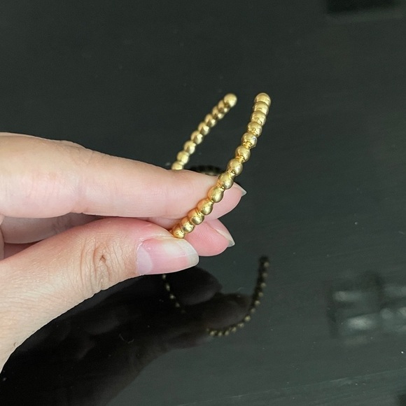 Beaded madewell gold tone cuff - Picture 3 of 4
